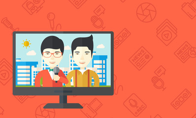 Broadcast interview.