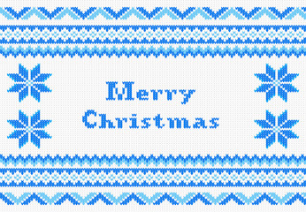 red and white knitted christmas background