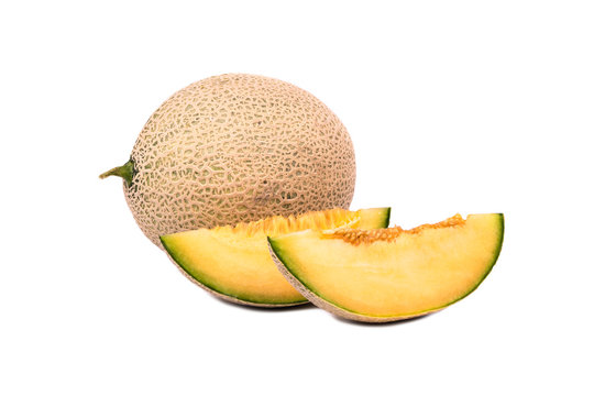 Cantaloupe melon with slice