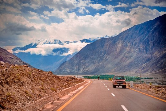 Karakorum Highway in Pakistan