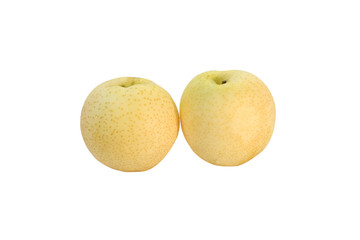 Chinese pear with white background