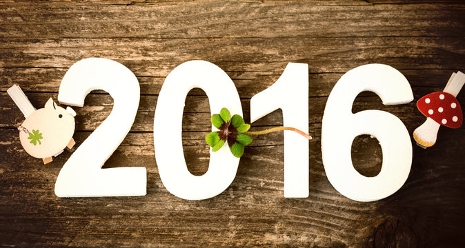 Silvester Neujahr Karte 