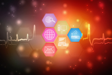 Fototapeta premium Digital Abstract technology background