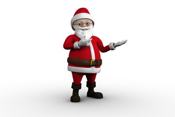 Cute cartoon santa claus