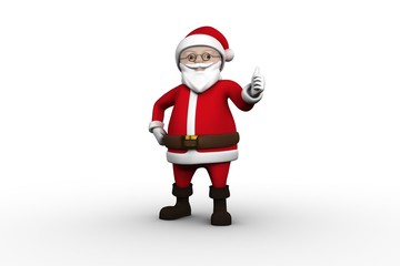 Cute cartoon santa claus