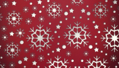 Fototapeta na wymiar Snowflake wallpaper pattern