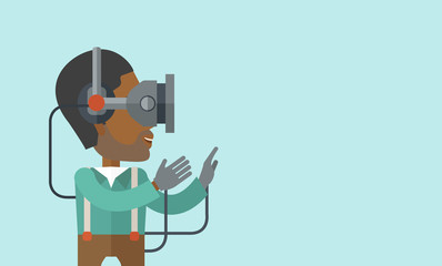 Virtual relaity headset.