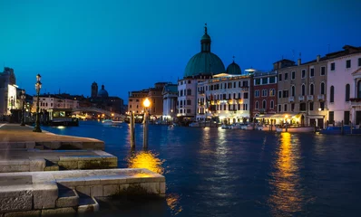 Deurstickers Grand Canal in Venice at night © Oleg Zhukov