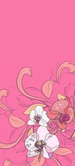 background with orchids