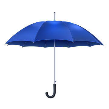 Realistic Blue Umbrella
