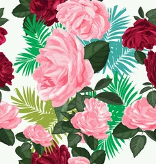 Zelfklevend Fotobehang floral seamless pattern © theerapol