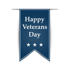 Hanging ribbon on the day of America's veterans