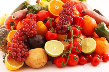 新鮮な野菜と果物