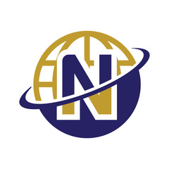 Initial Globe logo 