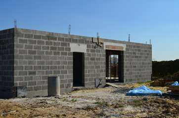 Maison en construction.