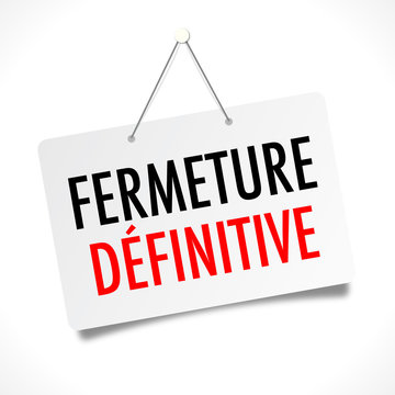 Vecteur Stock Fermeture définitive | Adobe Stock