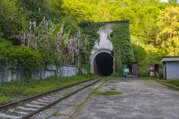 Abandoned railway station Psyrtskha, New Afon