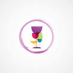logo verre de vins