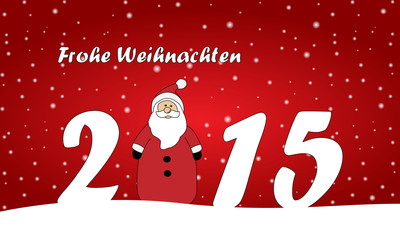 Frohe Weihnachten 2015 (rot)