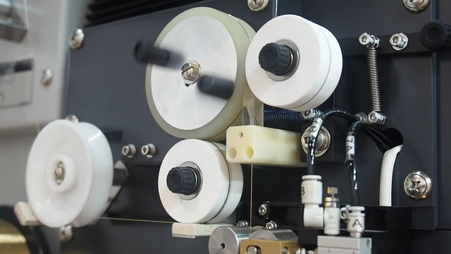 the rotating parts of the machine wire