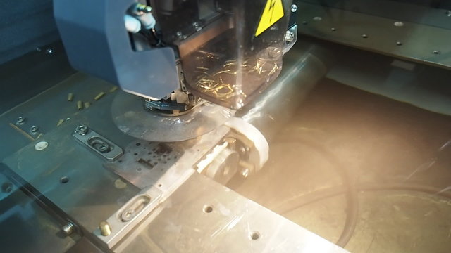spark erosion machin working zone wide angle