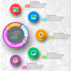 Abstract 3D Paper Infographics