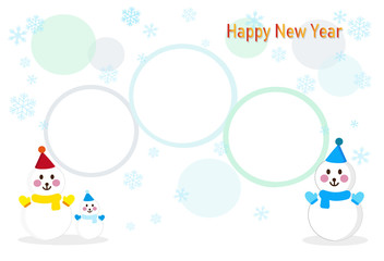 年賀状　はがきテンプレート　