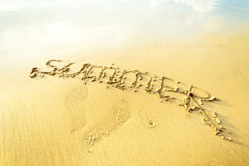 Inscription on sand
