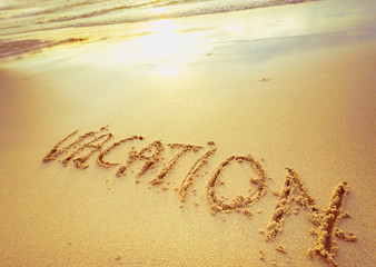 Inscription on sand