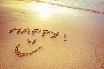 Inscription on the sand