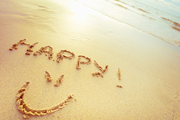 Inscription on the sand