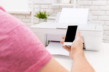 Printer and smartphone
