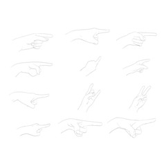 hand pointer finger hand gestures