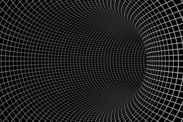 Black and White Binary Tunnel Background