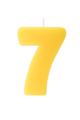 Birthday candle isolated