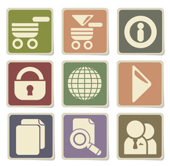 Web site vector icons