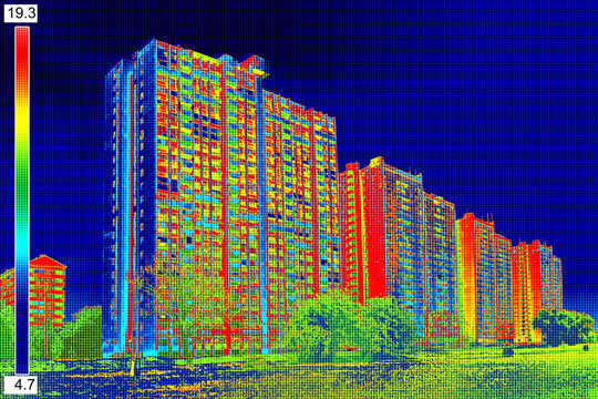 Thermal image on Residential building_10