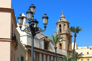 Fototapeta na wymiar Cadix / Plaza de la Catedral / Andalousie (Espagne)