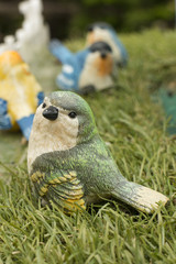 Cute colorful bird ceramic as decorative item