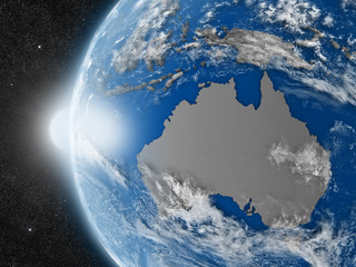 Australian continent from space