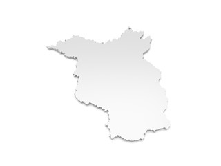 Fototapeta premium 3D Karte Brandenburg