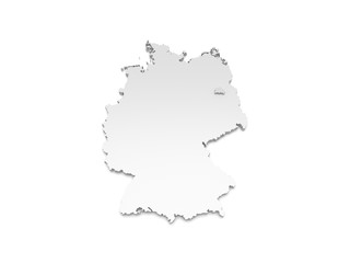 3D Karte Deutschland - Berlin