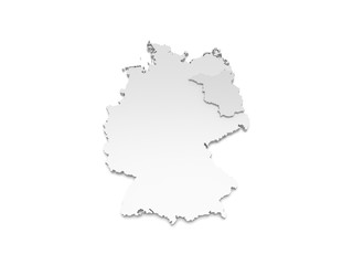 3D Karte Deutschland - Brandenburg