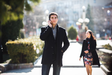 businessman talking on the phone