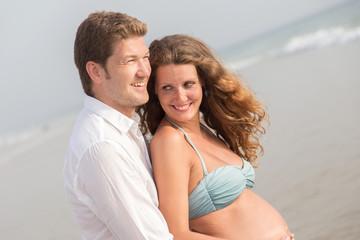 Fototapeta premium couple in the beach