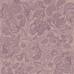 Hand drawn floral pattern