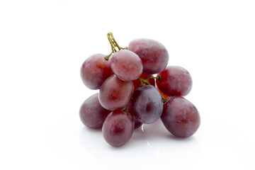 Grape on the white background. Fresh  berry.