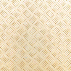 Alumnium list with rhombus shapes and brush plate