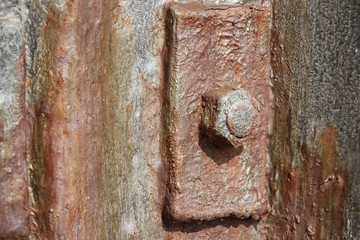 Rusty bolt and nut