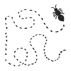 Obraz premium Simple doodle of an ant